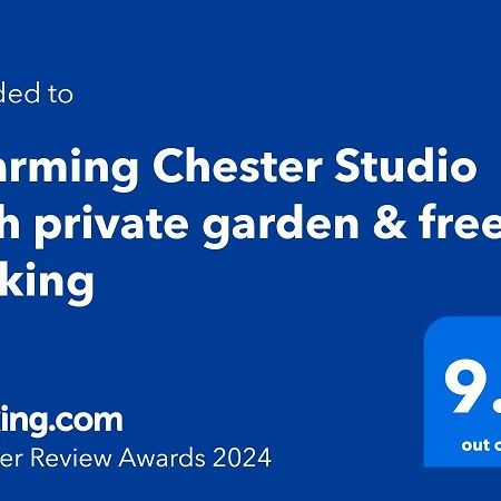 Charming Chester Studio With Private Garden & Free Parking 外观 照片
